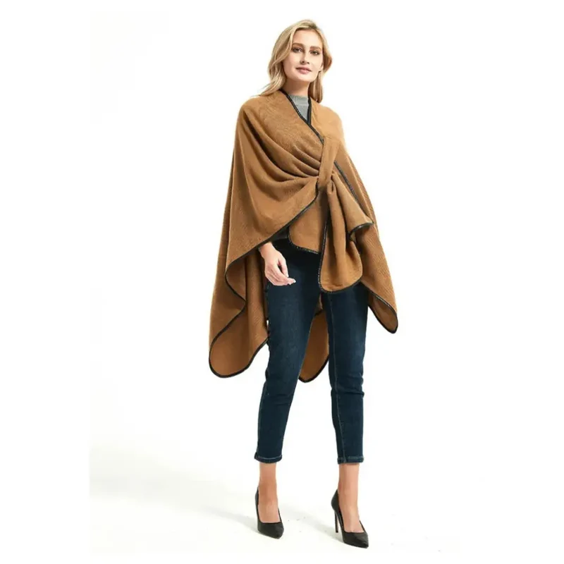 Châle poncho pour femme