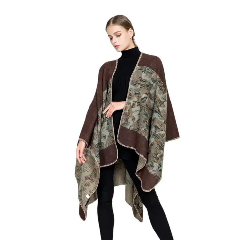 Poncho intérieur femme