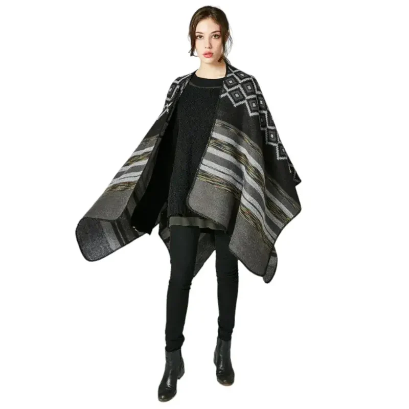 Poncho intérieur femme