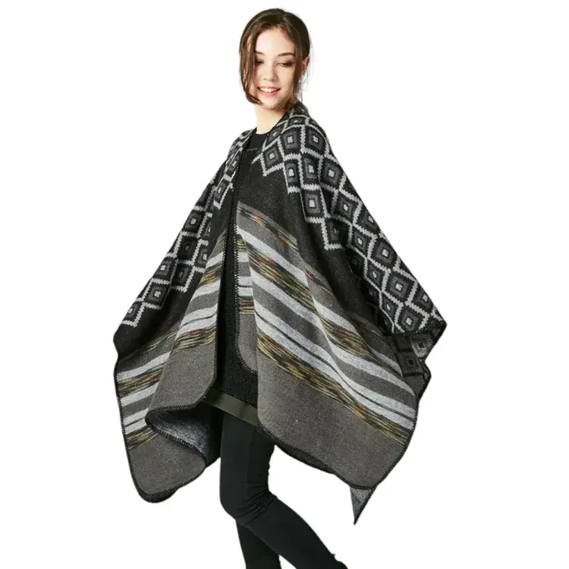 Poncho intérieur femme