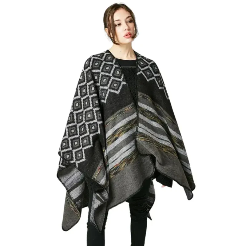 Poncho intérieur femme
