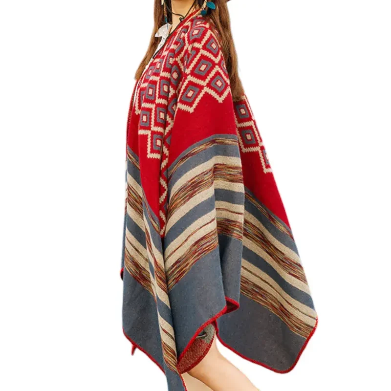 Poncho intérieur femme