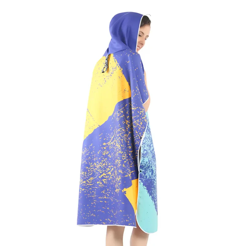 Poncho plage femme