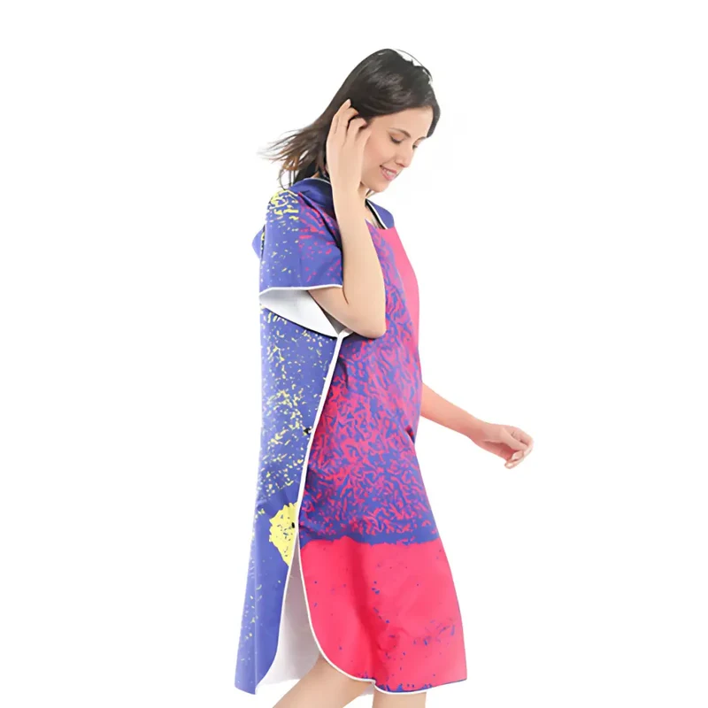 Poncho plage femme
