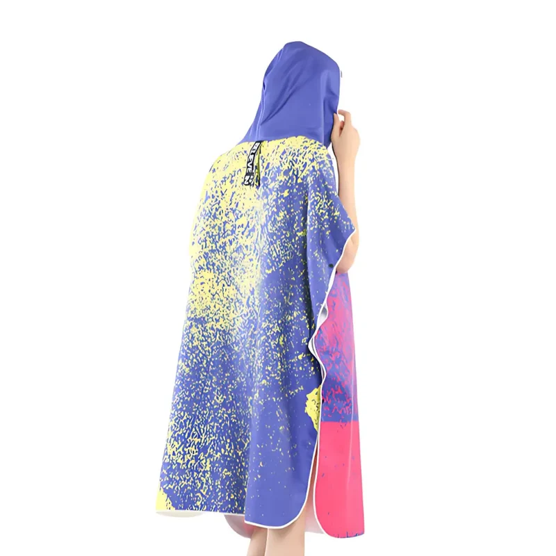 Poncho plage femme
