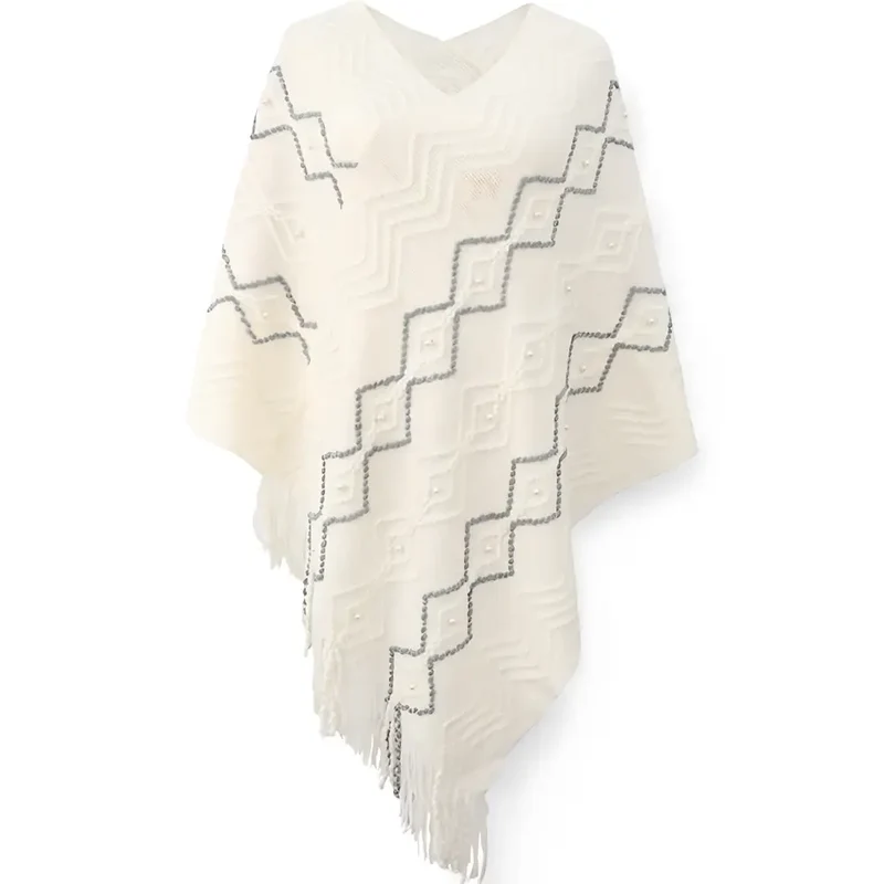 Poncho femme polaire