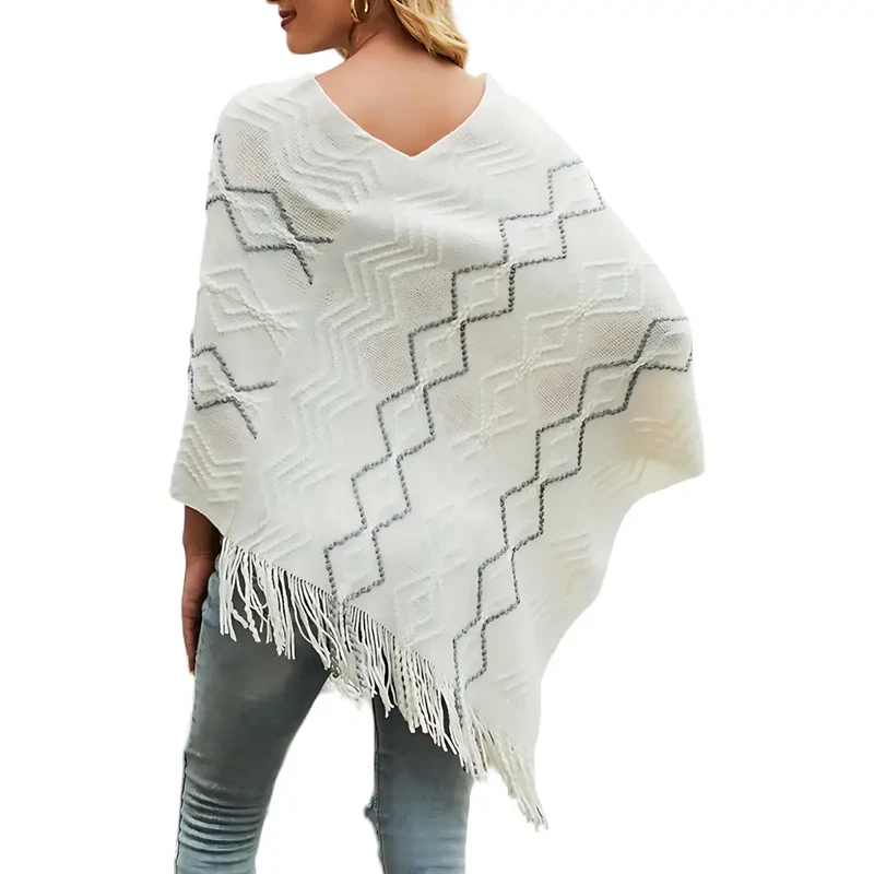 Poncho femme polaire