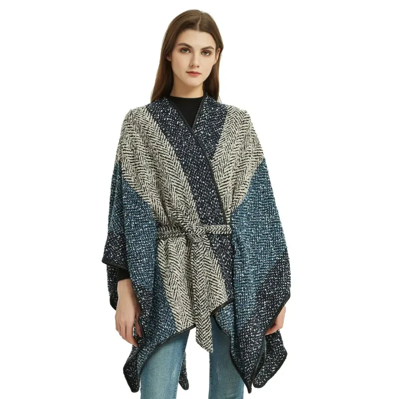 Poncho western femme