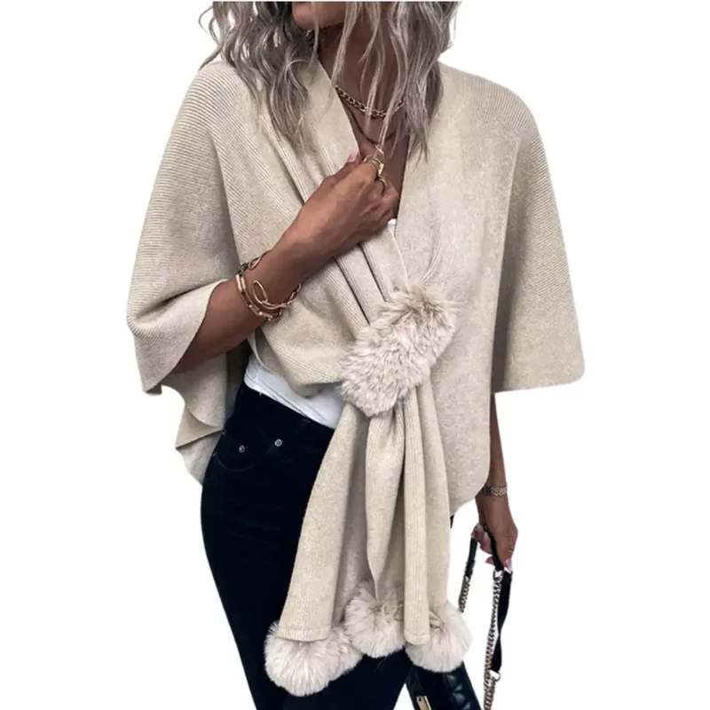 Poncho cape femme