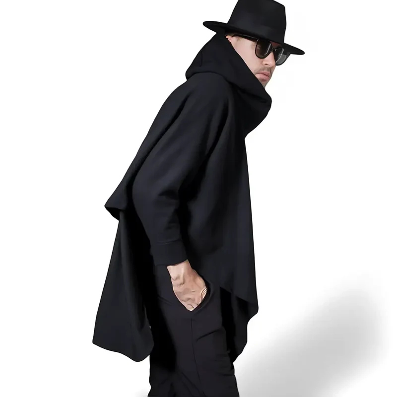 Poncho homme avec capuche