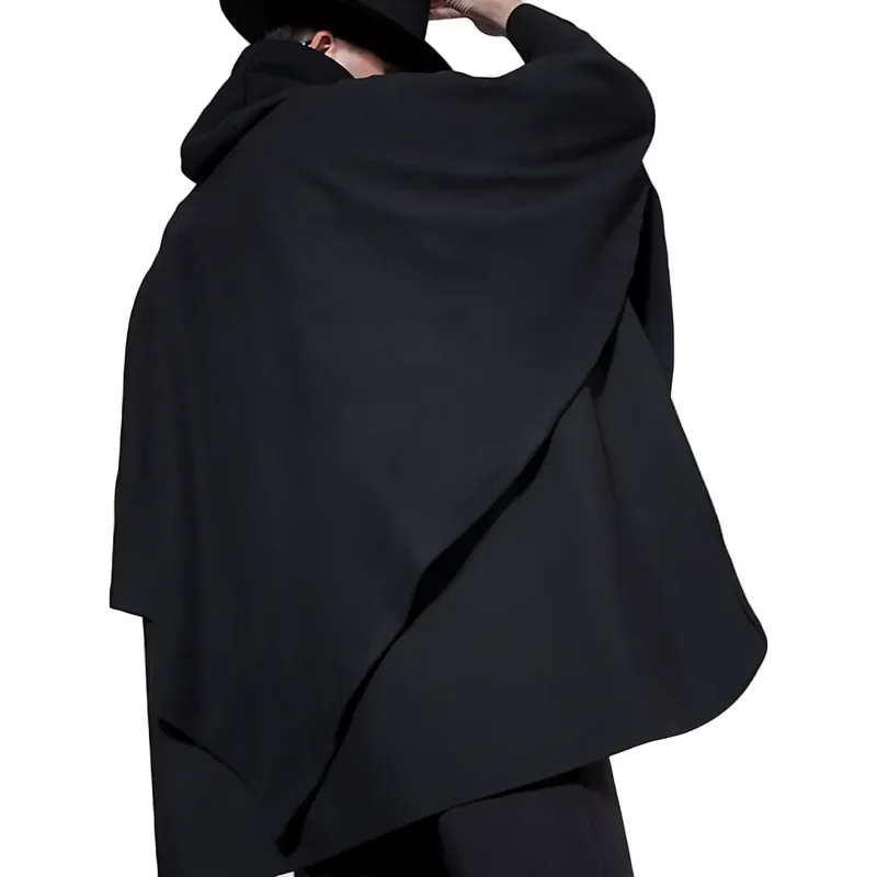 Poncho homme avec capuche