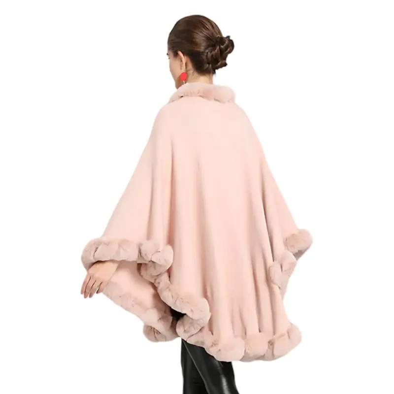 Poncho femme chaud