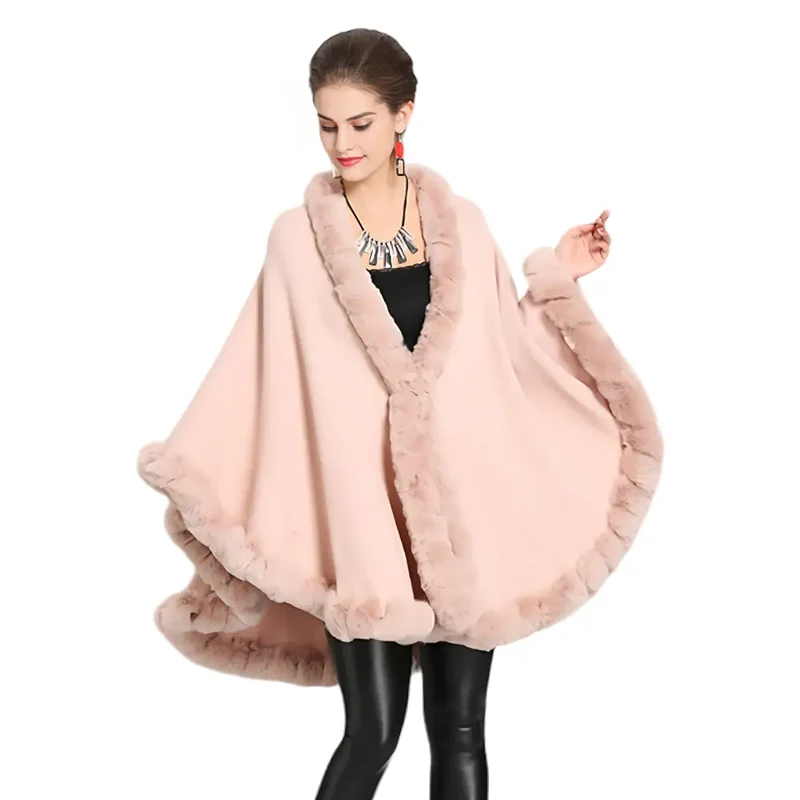 Poncho femme chaud
