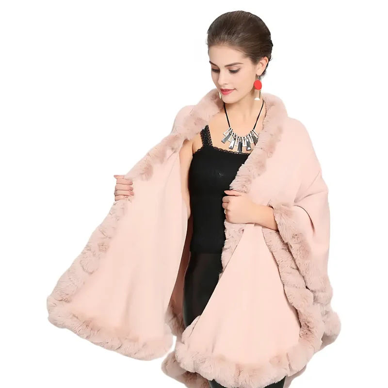 Poncho femme chaud