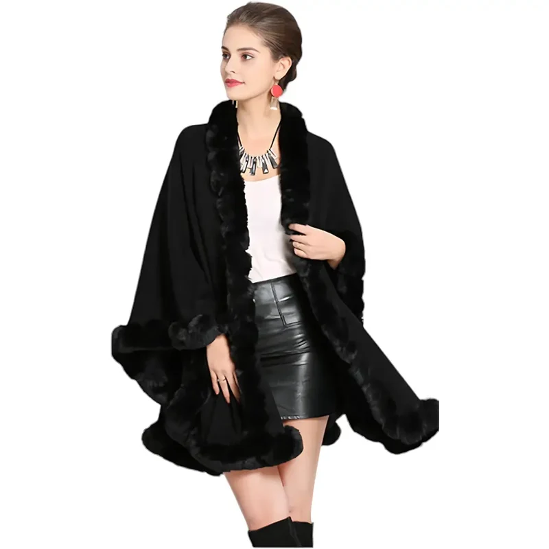 Poncho femme chaud