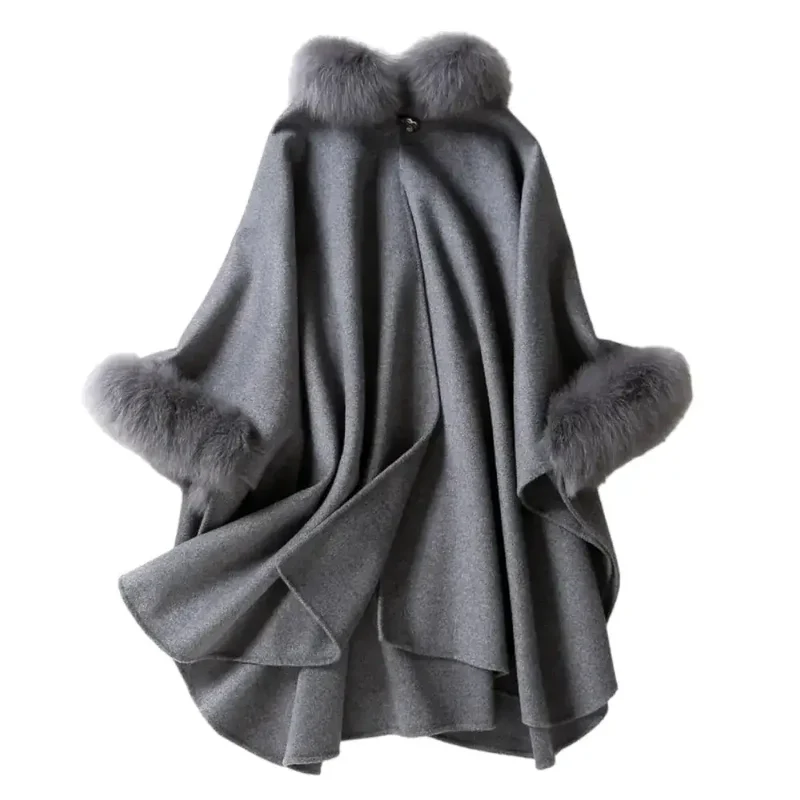 Poncho hiver femme