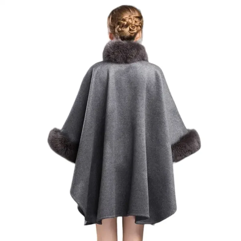 Poncho hiver femme