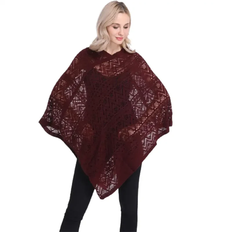 Cape poncho femme