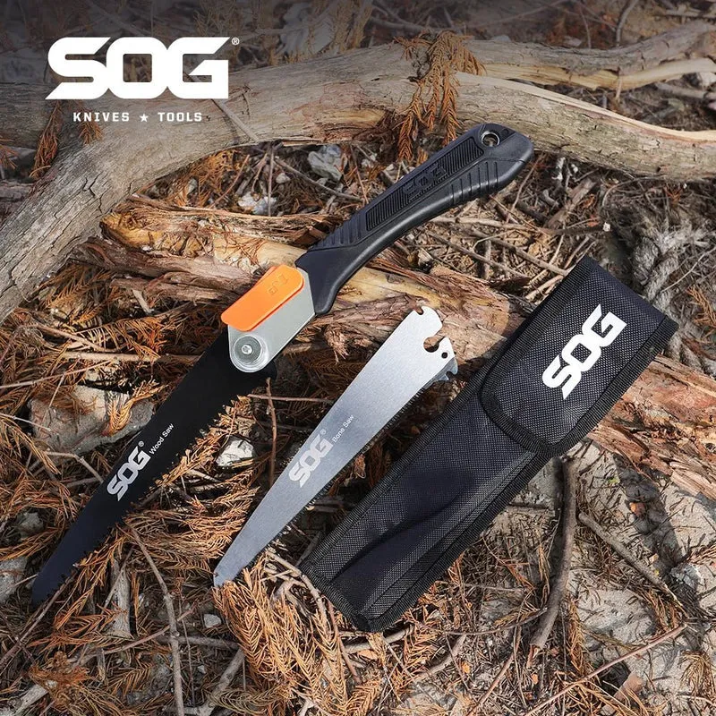 Scie pliante pour la chasse et le bushcraft 265g "SOG - Wood & Bone saw"