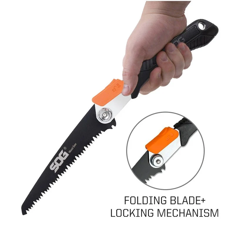 Scie pliante pour la chasse et le bushcraft 265g "SOG - Wood & Bone saw"