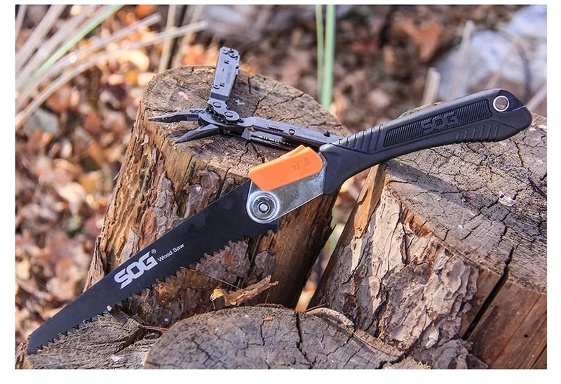 Scie pliante pour la chasse et le bushcraft 265g "SOG - Wood & Bone saw"