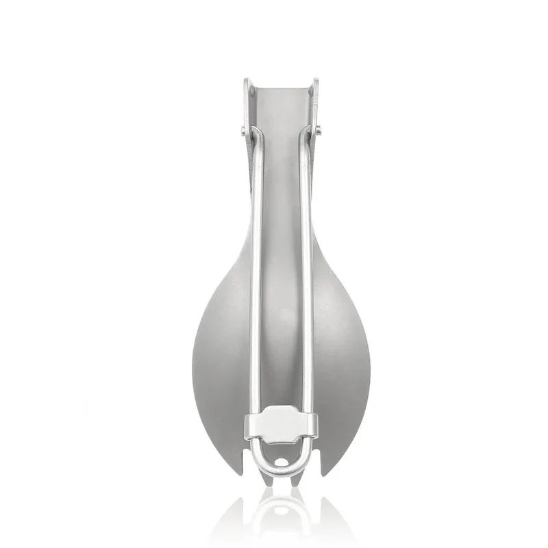 Cuillère-fourchette pliante en titane pour le camping et la randonnée "Tomshoo - Spoon-fork"