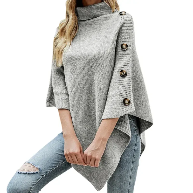 Poncho femme hiver