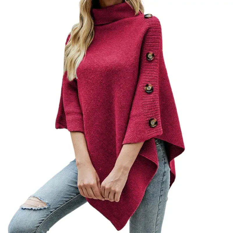Poncho femme hiver