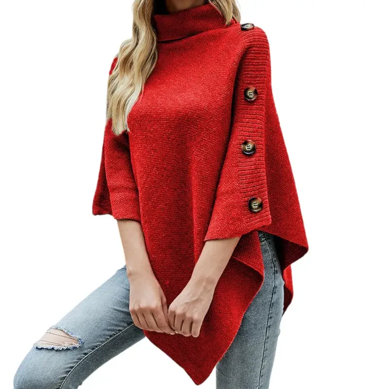 Poncho femme hiver