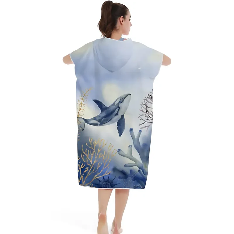 Poncho de surf femme