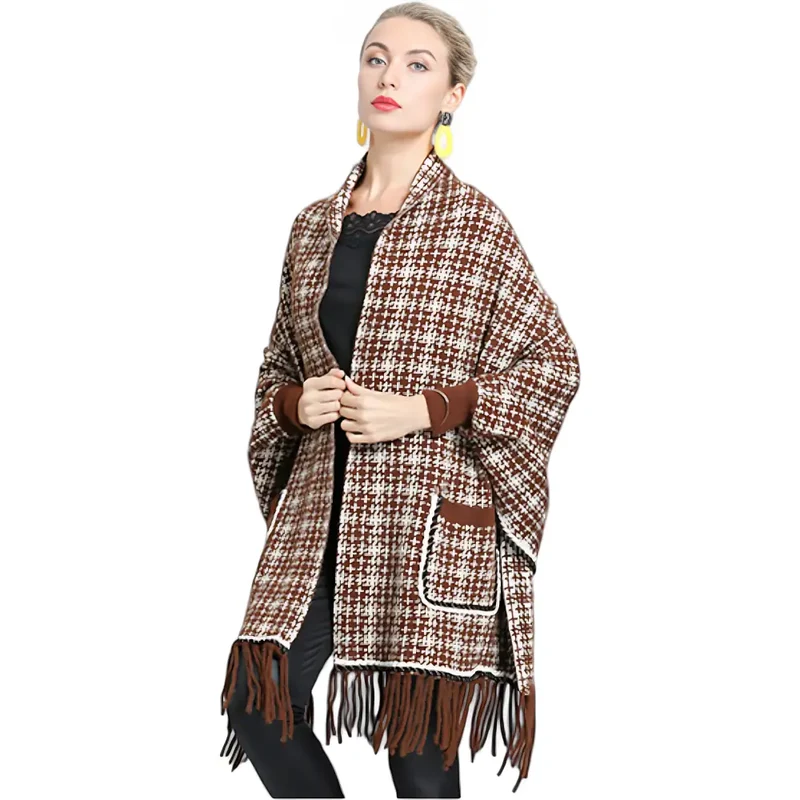 Poncho femme en solde