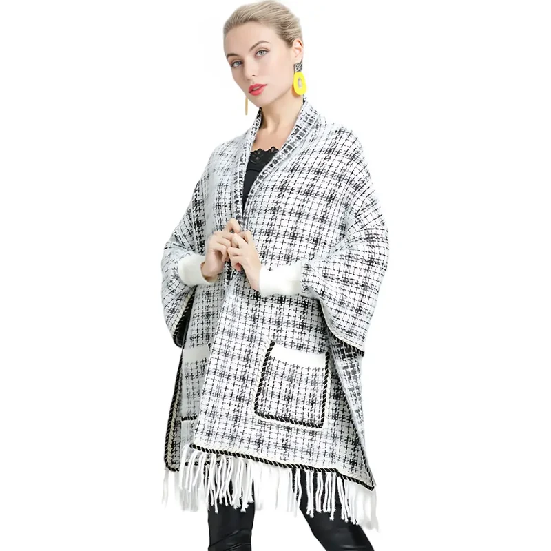 Poncho femme en solde