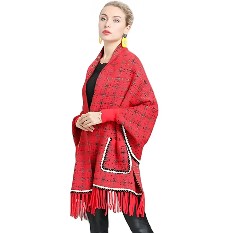 Poncho femme en solde