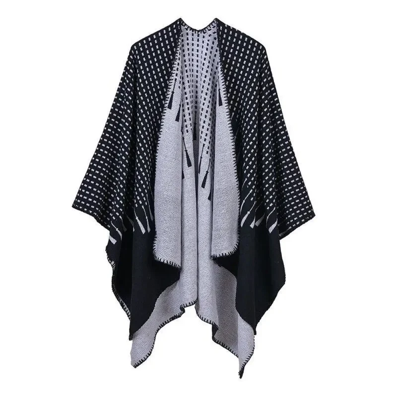 Poncho doux femme