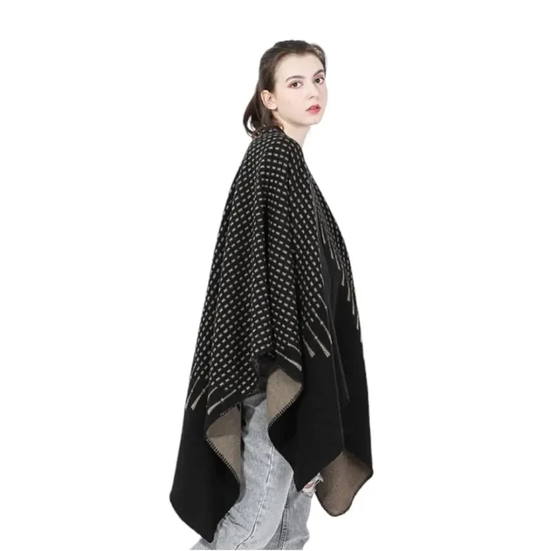 Poncho doux femme