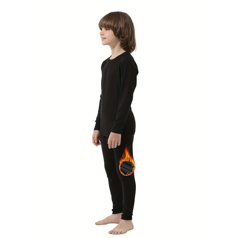 Ensemble de sous-vêtements thermiques pour Enfants avec doublure polaire "HOPLYNN - SD800 Thermal Wear"
