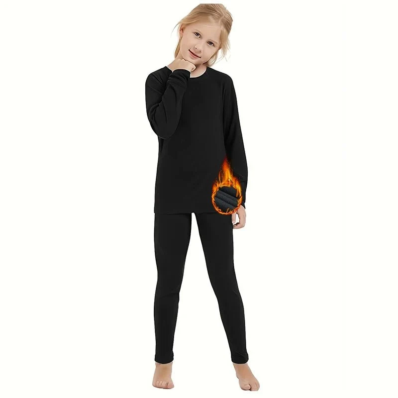 Ensemble de sous-vêtements thermiques pour Enfants avec doublure polaire "HOPLYNN - SD800 Thermal Wear"