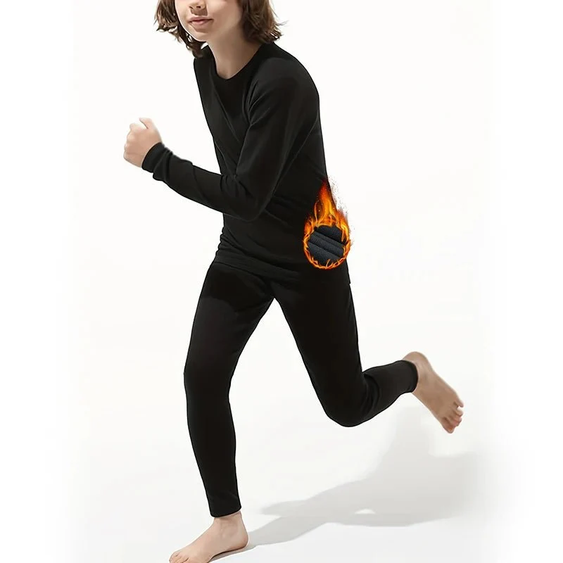 Ensemble de sous-vêtements thermiques pour Enfants avec doublure polaire "HOPLYNN - SD800 Thermal Wear"