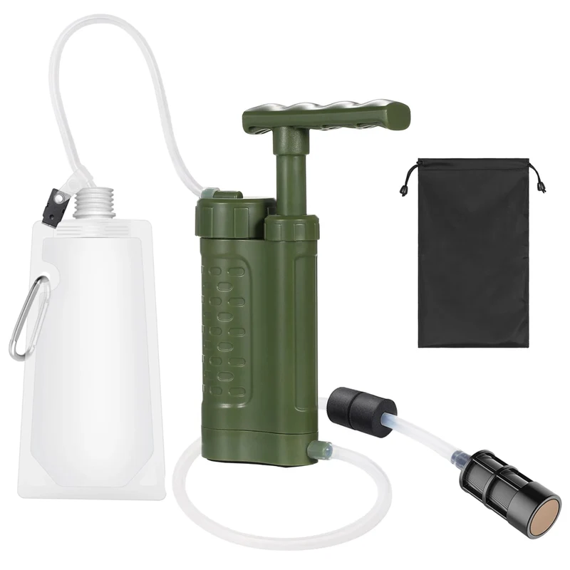 Système de Filtration / purificateur d'eau avec pompe manuelle 0.01 microns 230g "Tomshoo Outdoor - TM240-LS"
