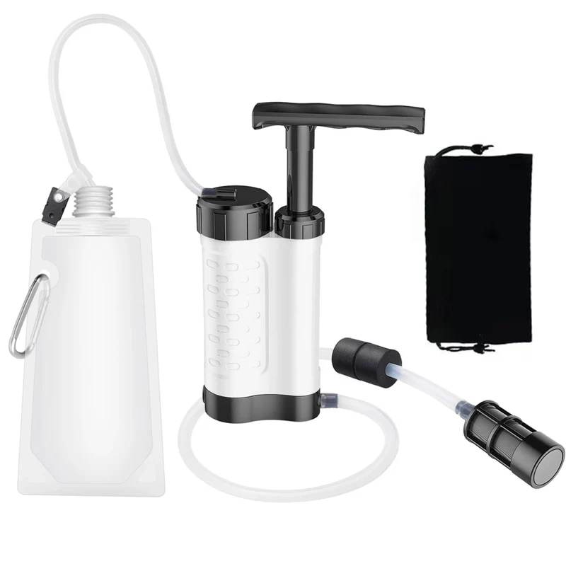 Système de Filtration / purificateur d'eau avec pompe manuelle 0.01 microns 230g "Tomshoo Outdoor - TM240-LS"