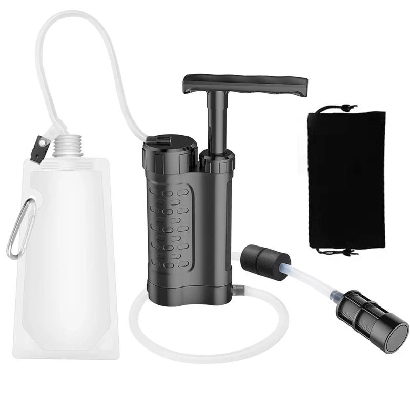 Système de Filtration / purificateur d'eau avec pompe manuelle 0.01 microns 230g "Tomshoo Outdoor - TM240-LS"