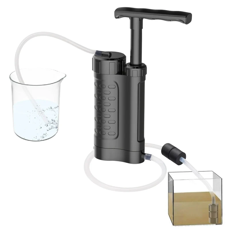 Système de Filtration / purificateur d'eau avec pompe manuelle 0.01 microns 230g "Tomshoo Outdoor - TM240-LS"