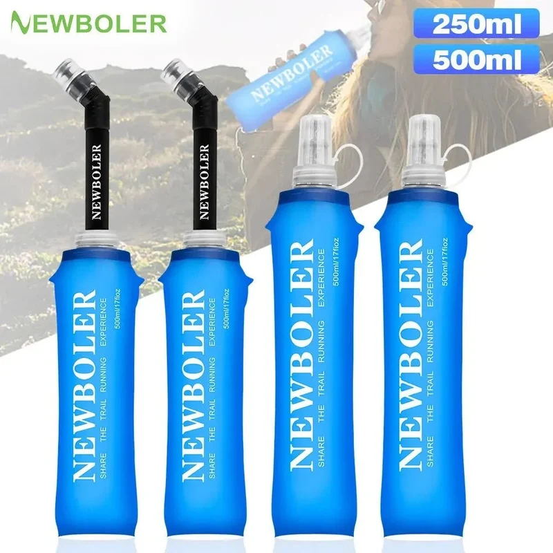 Flasque d'eau pliable souple pour le trekking, trail et running "NEWBOLER - BOT002"