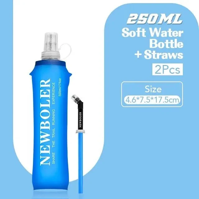 Flasque d'eau pliable souple pour le trekking, trail et running "NEWBOLER - BOT002"