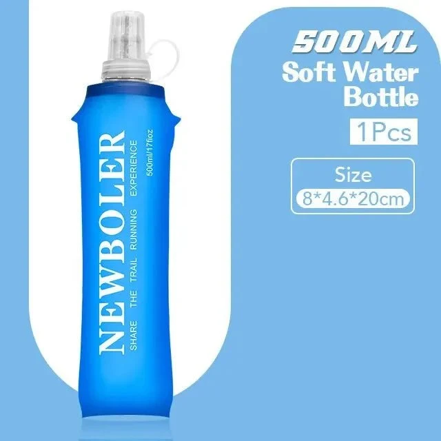 Flasque d'eau pliable souple pour le trekking, trail et running "NEWBOLER - BOT002"