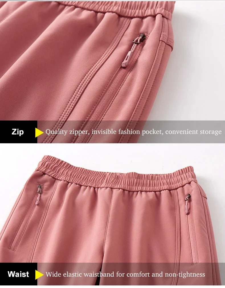 Pantalon / jogging hiver imperméable en polaire pour femme "LNGXO - 23759B"