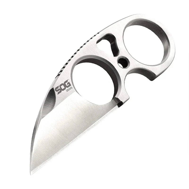 Mini-couteau à lame fixe EDC auto-défense survie avec étui "SOG - SNARL JB01K-CP"