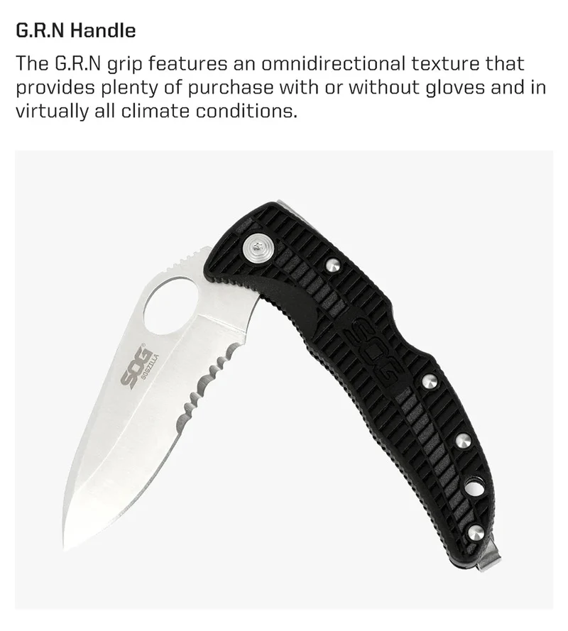 Couteau pliant EDC tactique militaire survie en plein air "SOG - Zilla SP02CP"