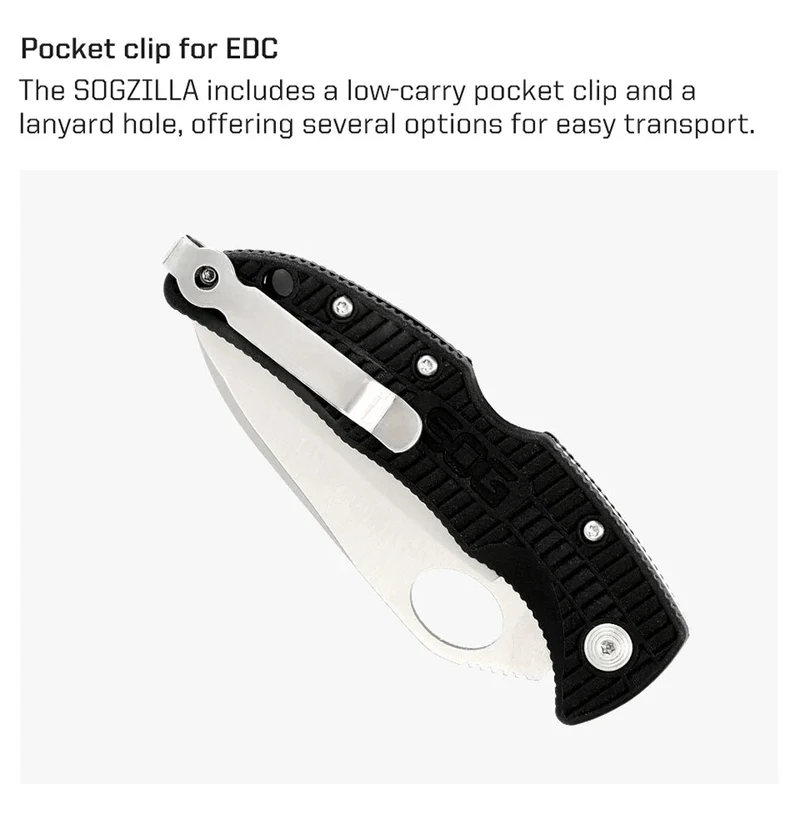 Couteau pliant EDC tactique militaire survie en plein air "SOG - Zilla SP02CP"