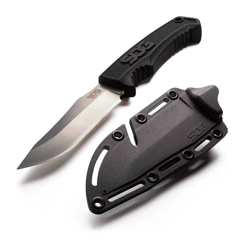 Couteau de bushcraft à lame fixe 7CR17MOV EDC / survie 160g "SOG - FK1001-CP"